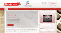 Desktop Screenshot of hendersonsaccountants.com.au