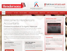 Tablet Screenshot of hendersonsaccountants.com.au